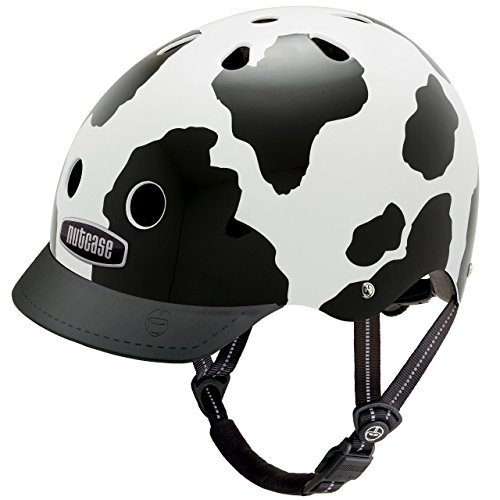Nutcase - Patterned Street Bike Helmet, Fits Your Head, Suits Your Soul - Moo, Small