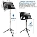 Music Stand, Kasonic Professional Collapsible Music Stand for Music Sheet, Instrument Books with LED light, Paper Holder and Carrying Bag Perfect for Instrumental Performance