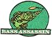 Bass Assassin Iron On Patch 3" Emblem Fishing Fisherman green embroidered