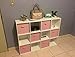 ON'H Foldable Cloth Storage Cube Fabric Drawer Storage Baskets and Bins for Home Kitchen Bedroom Office Pack of 60, Pink