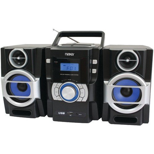 Naxa-Portable-Cd-And-Mp3-Player-With-Pll-Fm-Radio-Detachable-Speakers-Remote