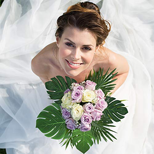 5 Auihiay+Artificial+Monstera+Simulation+Decorations