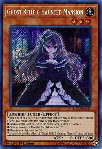 Ghost Belle & Haunted Mansion - FLOD-EN033 - Secret Rare - 1st Edition - Flames of Destruction