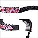 Rhinestone Hair Clip for Women - 5Pack Half-balloon Nest Expanding Hairpin Girls Hair Claws Hair Bun Holders Accessories (mixed 5 color-2)