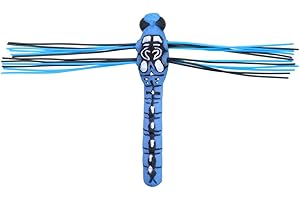 Lunkerhunt Dragonfly Lure with Double Skirted Wings | Perfect Topwater Fishing Lures for Bass, Trouth and Pike, Weedless Bait (Dasher)