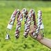 Rope Bungee Perch Bird, 83inch Kintor Pure Natural Colorful Bead Cage Chewing Toys for Small Medium Parrot (83inch Length)