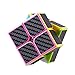 BUDI 4 Pcs Speed cube, 2x2+3x3+Pyraminx+Oblique Puzzle Cube Cool Rubicks Cube, Carbon Fiber Stickers Cool Smooth Puzzle Games for Brain Teasers Puzzle Enthusiasts Cube Beginners