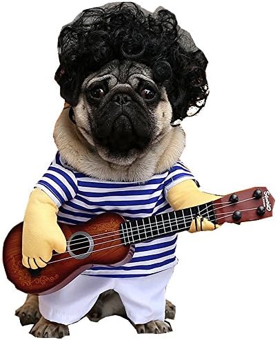 Leowow Dog Halloween Costume Christmas Costume Pet Party Cosplay Apparel Outfit Clothing with Wig