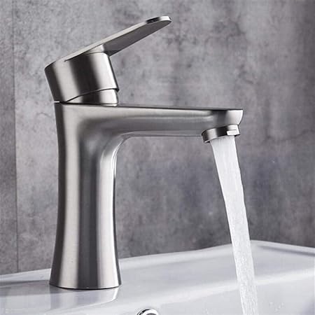 Cascada grifo de baño baño de acero inoxidable níquel cepillado grifo