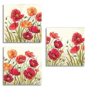3 Piece Canvas Wall Art for Living Room Bedroom Home Artwork Popular Art Paintings Ready to Hang - 12"x12"x3 Panels