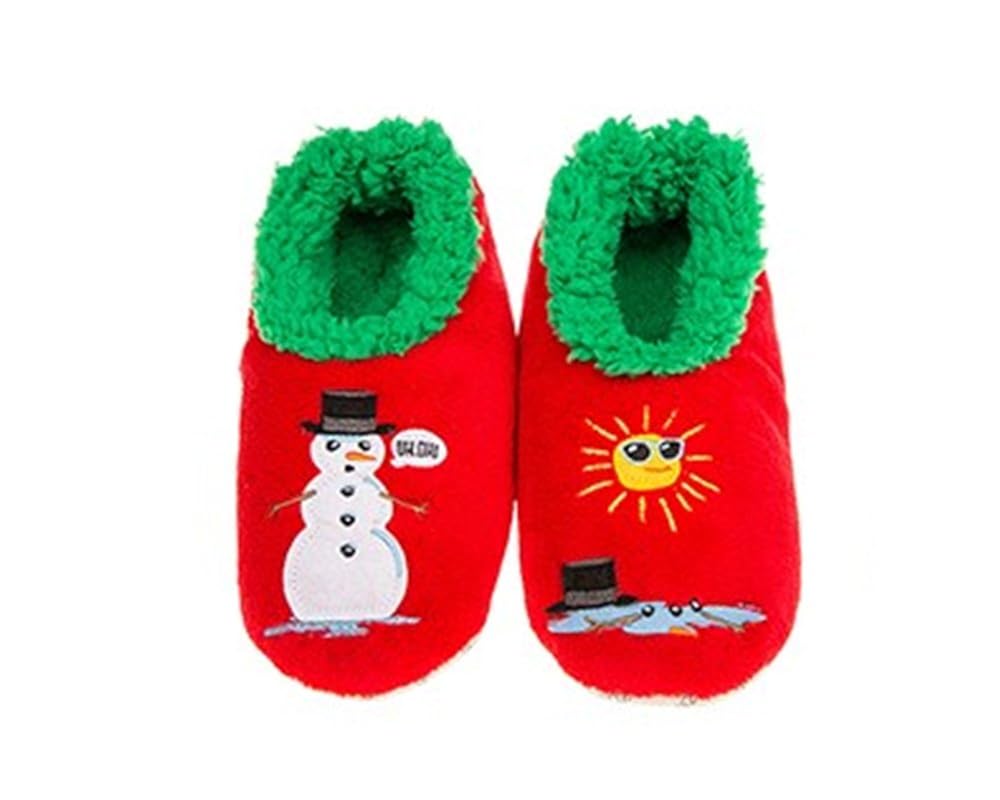 Snoozies Ladies Fun Christmas Splitz Slippers Amazon.co.uk Shoes & Bags