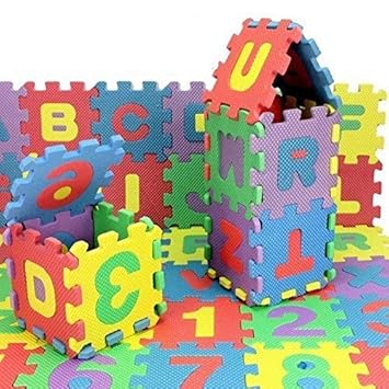 Toys Island Non Toxic 36 Piece ABC Foam Mat for Kids