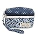Damara Womens Vintage Sakura Zipper Change Purse,Blue