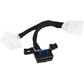 Aramox OBD2 Splitter Adapter, OBD2 16Pin Male to Dual Female Splitter Adapter Extension Cable Y Cable