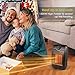 Space Heater, Quiet Mini Electric Ceramic Heater, Adjustable Thermostat, Over-Heat Protection and Multifunctional Portable 750W/1500W Heater Fan for Home and Office Indoor Use