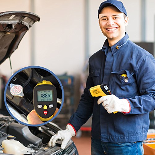 ennoLogic Temperature Gun Dual Laser Non-Contact Infrared Thermometer -58°F to 1202°F - NIST Option Available - Accurate Digital Surface IR Thermometer eT650D