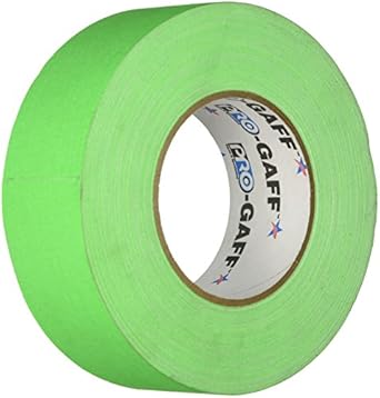 Pro Tape FLGRN250 Gaffers Tape, 50 yards Length x 2" Width, Green