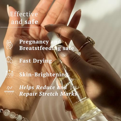 Promise Stretch Mark Prevention Kit, Scars and Dry Skin, Ultra-Hydrating Stretch Mark Cream and Stretch Mark Oil for Pregnant Women, Vegan, Non-Toxic, Set