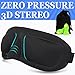 Sleep Mask AMAZKER Eye Mask for sleeping Lightweight Upgraded Contoured Comfortable Sleeping Mask Includes Carry Pouch and Ear Plugs for Sleeping Travel Shift Work Meditation for Men and Women    