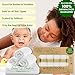 Baby Sophia Baby Wash Cloth - Bamboo Washcloths 100% Natural Organic Cotton Baby Washcloth Qty 6 White 10