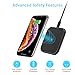 CHOETECH Wireless Charger, USB Type C Wireless Charging Pad Compatible with iPhone Xs/XS Max/XR/X/8/8 Plus, Samsung Galaxy Note 10/S10/S10+/S10E/S9/S9+/S8/Note 9/Google Pixel 3/3 XL/Qi-Enabled Device