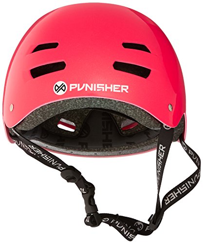 Punisher Skateboards Pro 13-Vent Dual Safety Certified BMX Bike and Skateboard Helmet, Metallic Flake Neon Hot Pink, Youth/Teen 9+