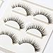 SEILANC False Eyelashes 6 Pairs in 2 Different Styles with 1 Tweezer, Reusable Natural Looking Handmade Fake Lashes