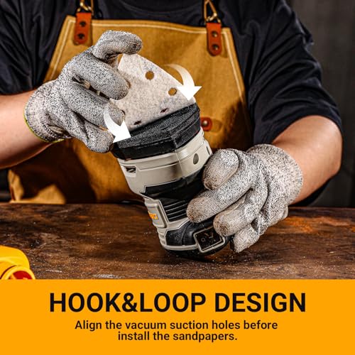 Precision Sander for Wood: DEKOPRO 180W Multifunction Electric Mouse Sander 13000 RPM, 15 Pieces Sanding Cards – for Sanding, Polishing and Removing in Carpentry and DIY