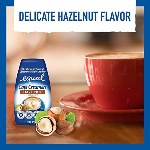 EQUAL Café Coffee Creamers Hazelnut, LowCalorie Coffee Creamer, 1.62