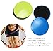 Glamours Core Gliding Discs Abdominal Exercise Sliders Equipment Strength Stability Training on Carpet Hardwood Floors (Black)