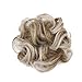 Messy Bun Hair Piece Thick Updo Scrunchies Synthetic Hair Extensions Ponytail Hair Wig Hairpiece Strawberry Blonde & Platinum Blondethumb 1