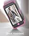 Hocase iPod Touch 7th/6th/5th Generation Case, iPod Touch 7/6/5 Case, Shockproof Protection Soft Silicone Hard Plastic Full Body Protective Case for iPod A2178/A1574/A1509/A1421 - Black/Deep Pink