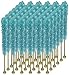 Buffalo Bills Cotton Candy (Light Blue) Rock Candy On A Stick (36-ct tub rock candy crystal sticks)