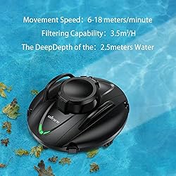 alescu Cordless Robotic Pool Vacuum - Self-Parking