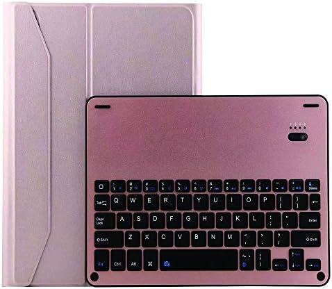 GENIUSLAMBS Apple iPad Pro 11" 2018 Cover Case,Aluminium Removable Wireless Keyboard & Apple Pencil Magnet adsorption Function Case Keyboard Case for Apple iPad Pro 11 2018 (Rose Gold)