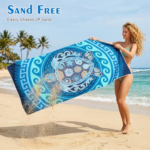 Zocipro Microfibre Beach Towel 180 x 90 cm – Anti-Draining XXL – Quick Drying, Ultralight and Portable, for Swimming Pool, Camping, Travel, Sports and Gym
