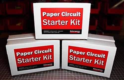 Paper Circuits Kit w/Project Book PDF (30 Student Pack) โ Includes Project Book Download, Copper Tape, LEDs and Coin Cell Batteries.
