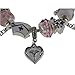 Rosemarie Collections Women's Beaded Charm Bracelet Nurse's Are Angels (Silver Tone)