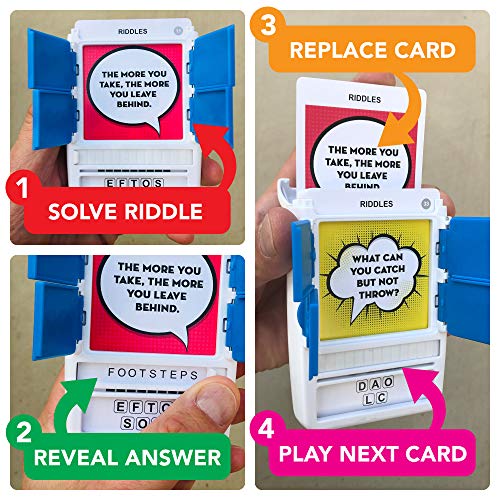 100 PICS Riddles Travel Game Guess 100 Riddles Flash Cards with