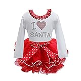 ETOSELL Baby Girl Christmas Dress Fashion Princess Kid Santa Lace Children Party