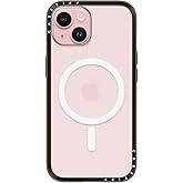 CASETiFY Compact iPhone 15 Case [Slim and Sleek/Compatible with Magsafe / 4 ft. 2X Military Grade Drop Protection] - Clear Black