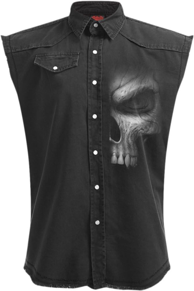 Spiral - Mens - Shadow Master - Sleeveless Stone Washed Worker Black