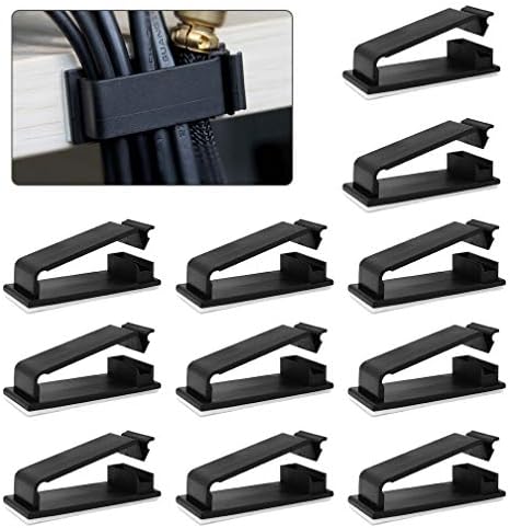 ケーブルクリップ Maveek 新型 ケーブルホルダー コードクリップ ケーブル収納 ケーブル固定具 コードフック 接着