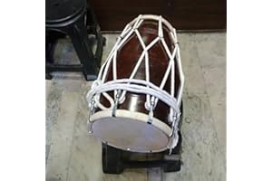 SM'SAI MUSICALS Sai Musical Professional Dholak With Rope For Orchestra.
