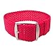 Wrist And Style Perlon Watch Strap (22mm, Red)