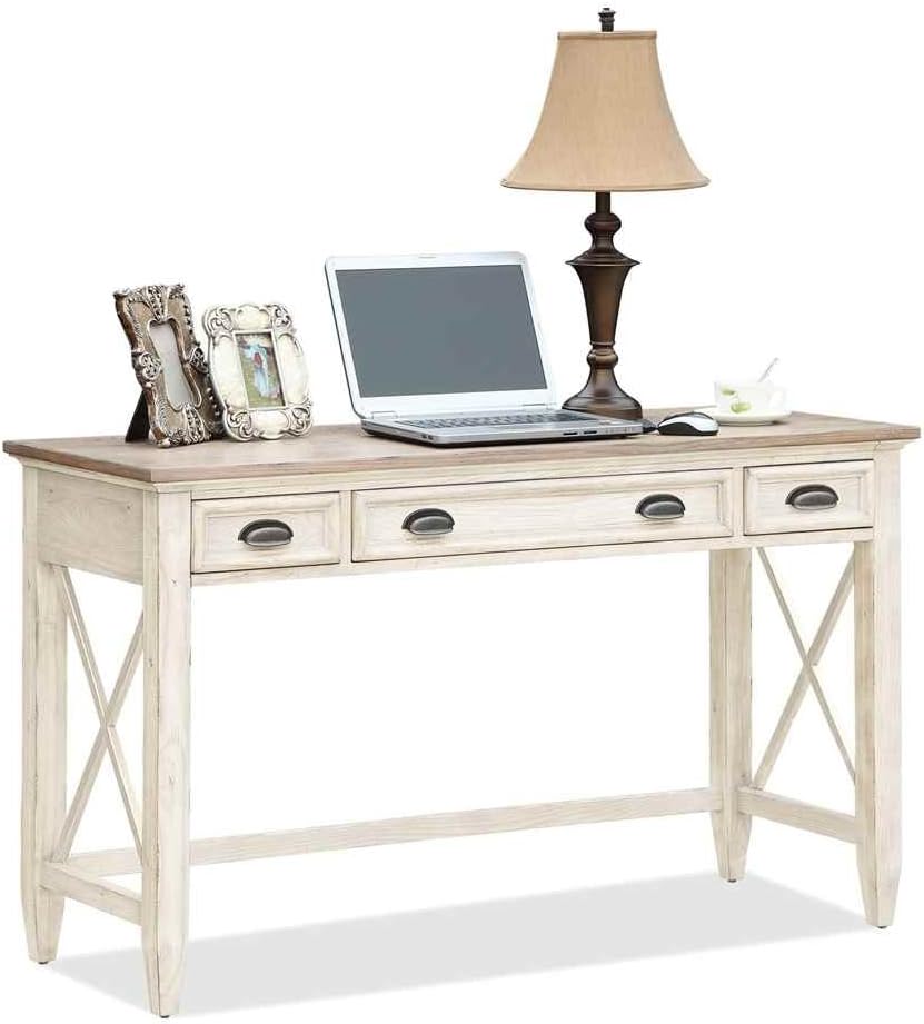 Riverside Furniture Coventry Two Tone Writing Desk in Dover White
