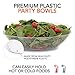 64 Oz. Clear Plastic Serving Bowls (5 Pack) Oval Disposable Serving Bowls for Parties - Large Plastic Bowls for Salad, Snacks, Chips, Pretzels, Candy
