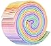 Robert Kaufman RU-230-41 Roll Ups Kona Cotton Solids pastel Palette, 41Pcs,Assorted