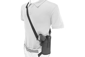 Depring Sling Shoulder Holster Fits Handgun with Laser or Light Attachment Horizontal Vertical Ambidextrous Carry