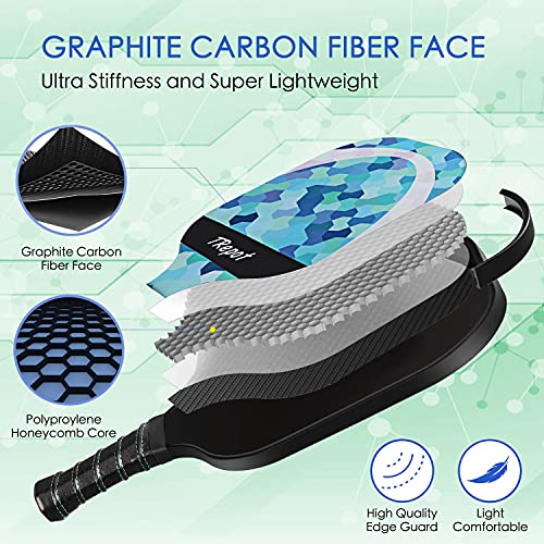 Pickleball Paddles Set of 2,Graphite Surface Core